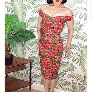 Retro Poppy Dress